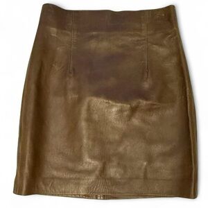 BNWT 100% LEATHER BODYCON MINI SKIRT ZARA SIZE XS